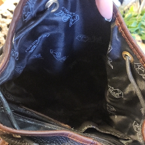 Valentina Black and Brown Leather Backpack main image 9